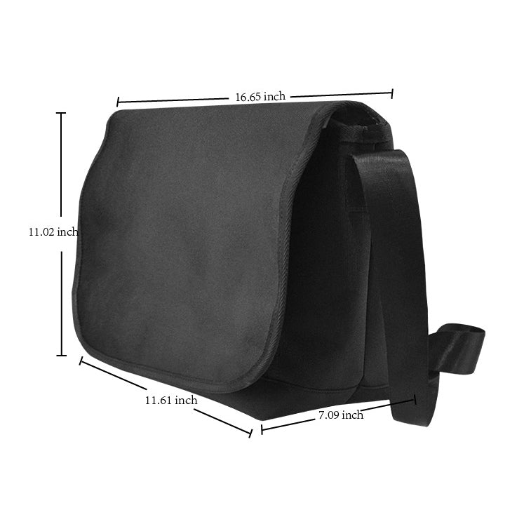THE GARDEN BLACK | Messenger Bag - KICKASS FOOTWEAR