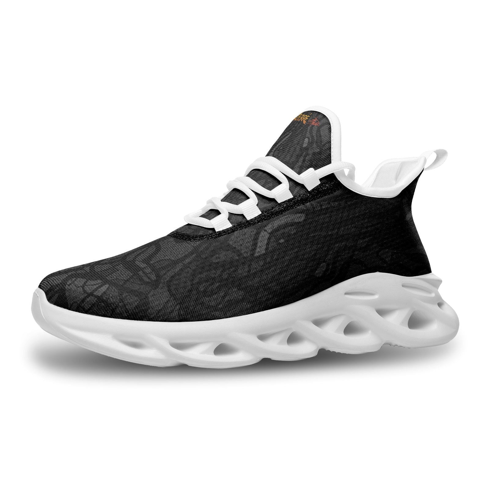 THE GARDEN BLACK | Unisex Bounce Mesh Knit Sneakers - KICKASS FOOTWEAR