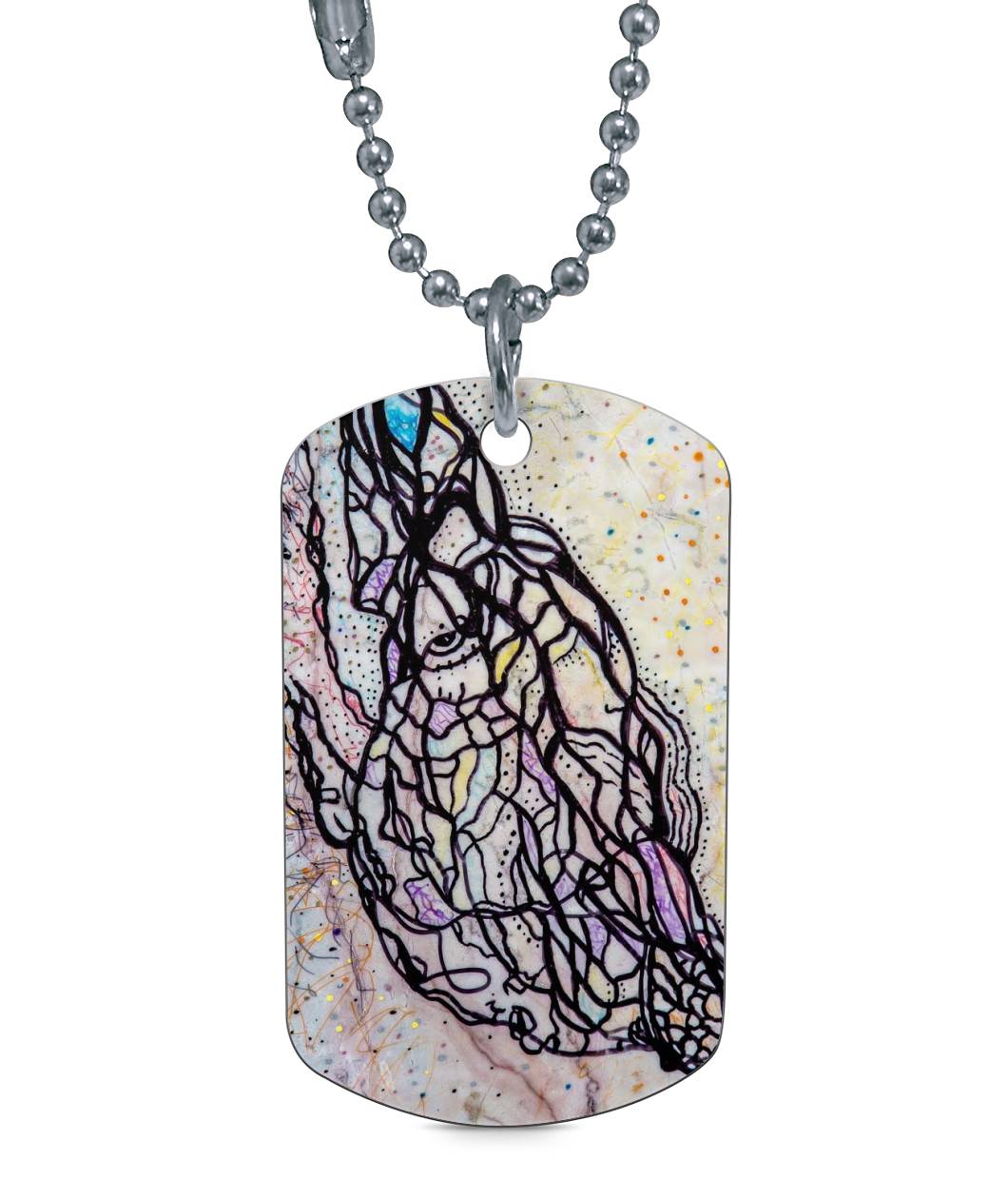 ECLIPSE | Dog Tag Necklace - KICKASS FOOTWEAR
