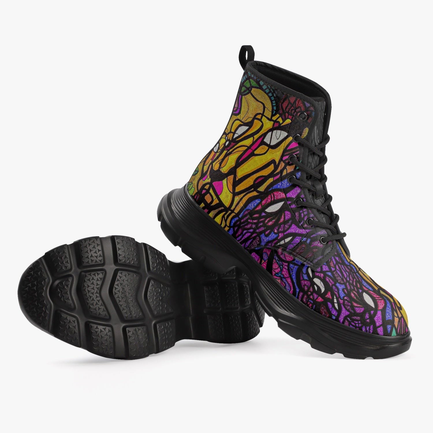 ED3N | Leather Chunky Boots | KICKASS FOOTWEAR