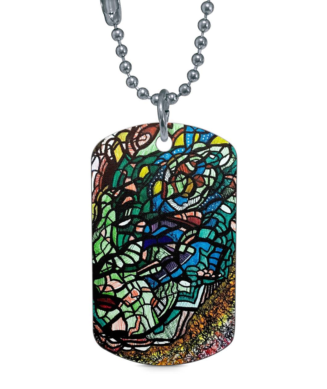 FIERY PROPHET | Dog Tag Necklace - KICKASS FOOTWEAR