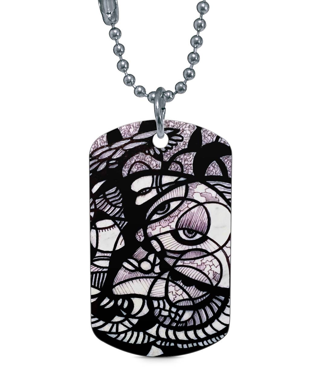 FLIGHT OF THE SOUL | Dog Tag Necklace - KICKASS FOOTWEAR