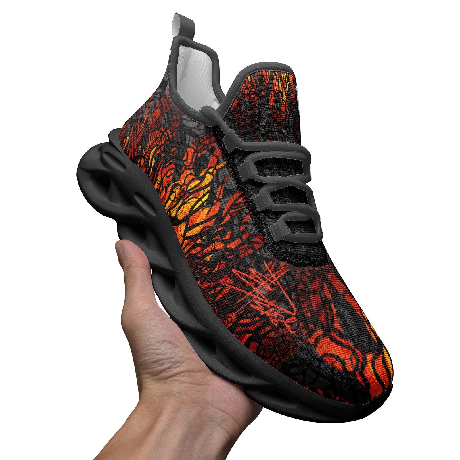 INFERNO | Unisex Bounce Mesh Knit Sneakers - KICKASS FOOTWEAR