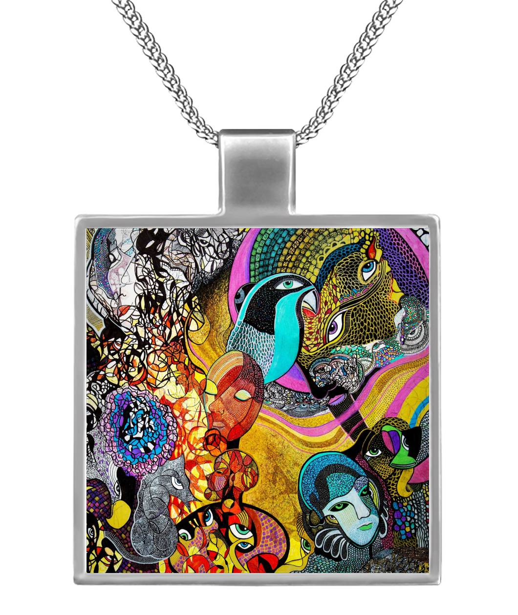 LIGHT WORLDS BETWEEN | Pendant Necklace - KICKASS FOOTWEAR
