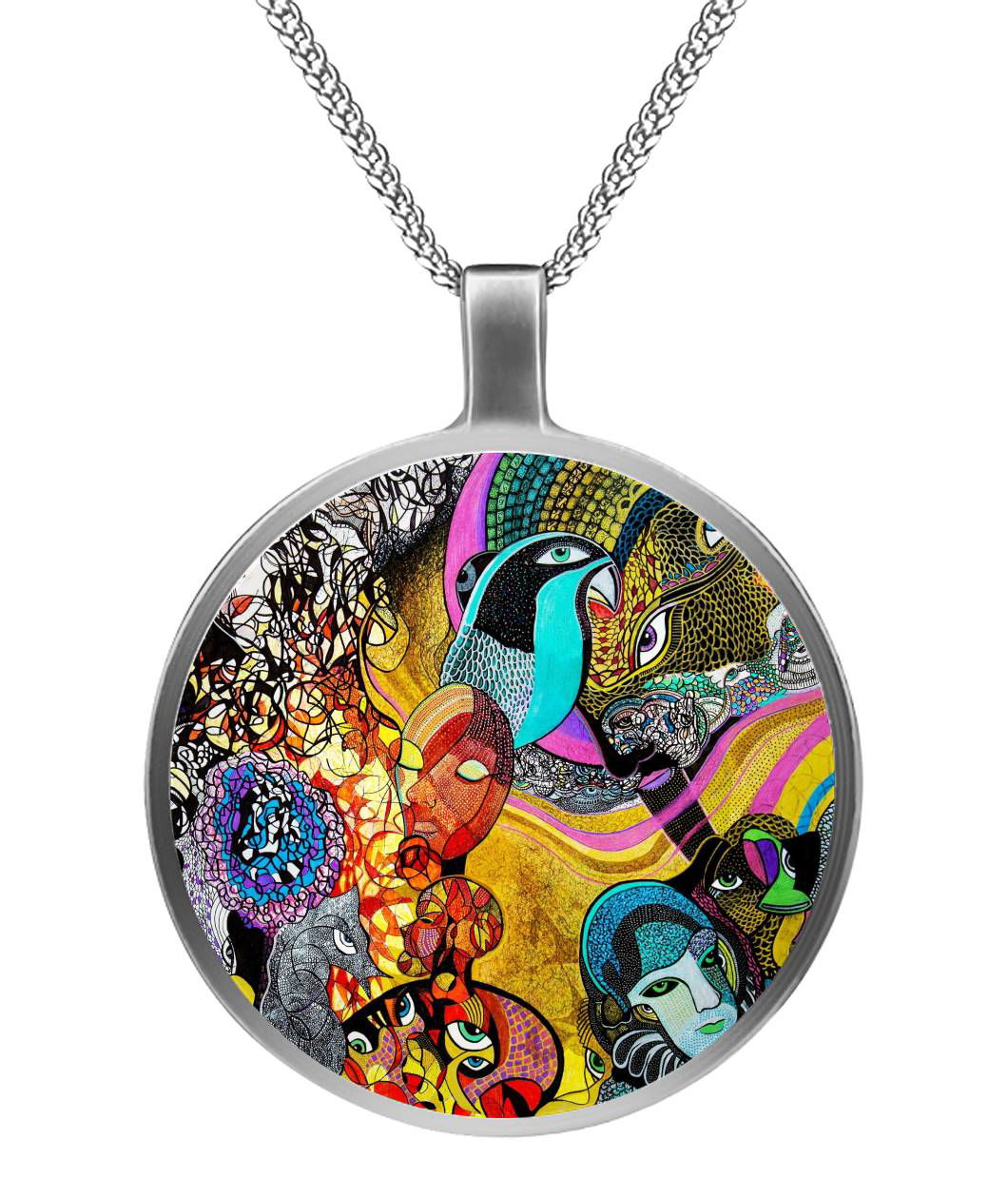 LIGHT WORLDS BETWEEN | Pendant Necklace - KICKASS FOOTWEAR