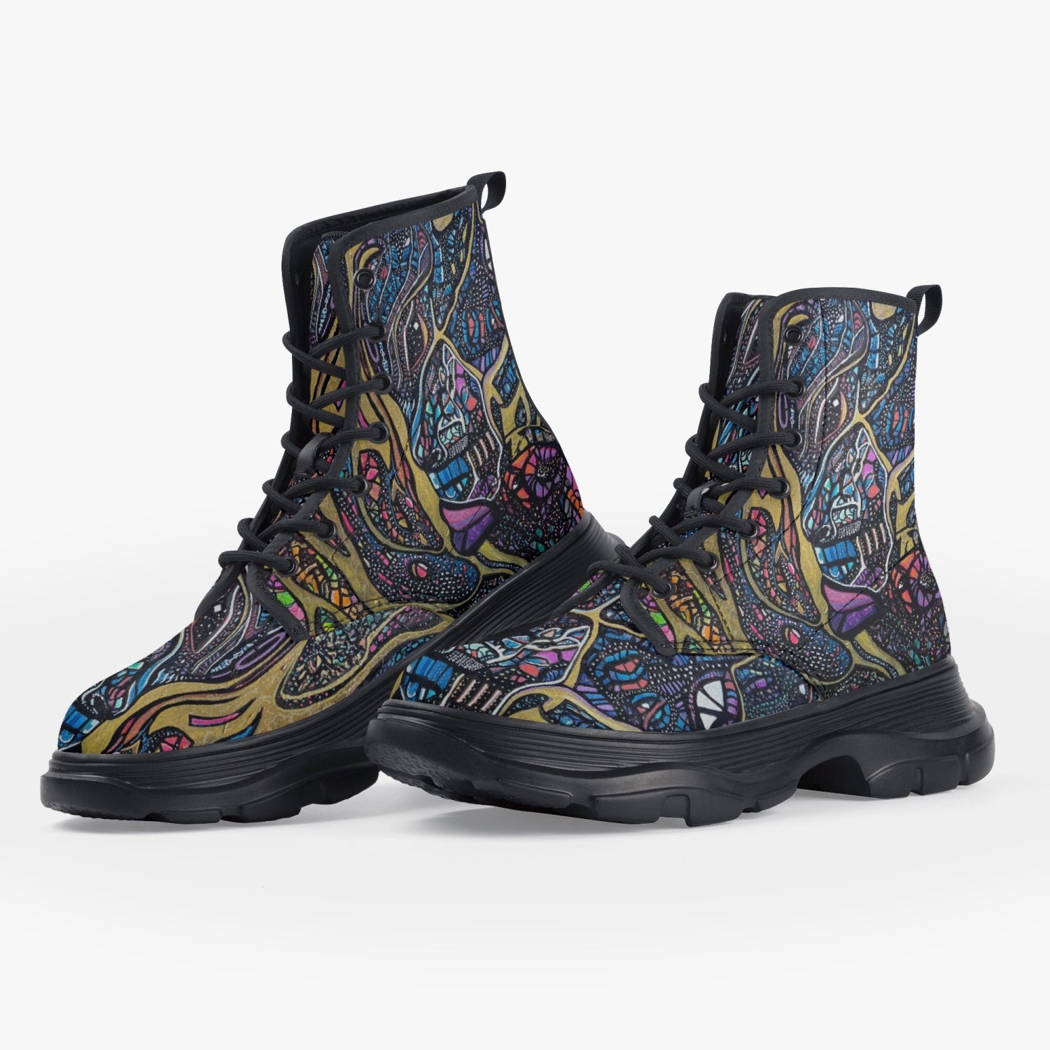 DEPARTURE | LEATHER CHUNKY BOOTS | KICKASS FOOTWEAR